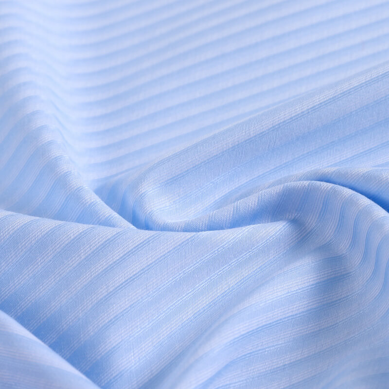 Jacquard Polyester Cotton Blend Woven Twill Fabric for Blouse Wholesal 4